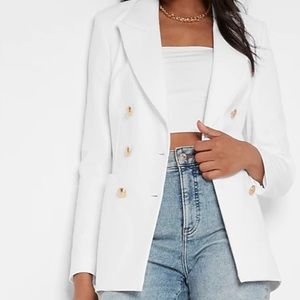 Conscious Edit Peak Lapel Double Breasted Blazer